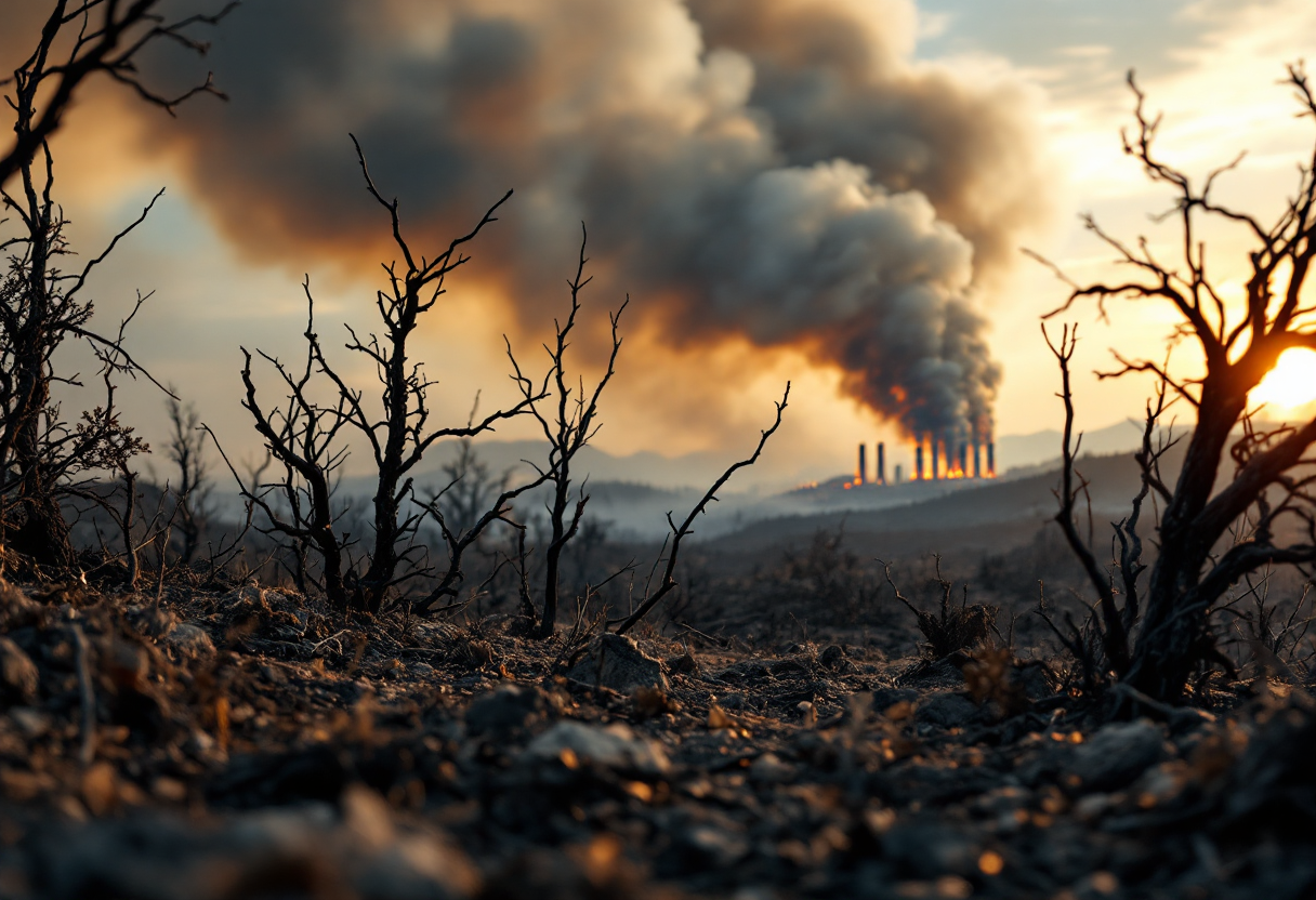 Immagine che rappresenta gli incendi in Italia a febbraio