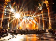 Immagine del Festival di Sanremo con artisti sul palco