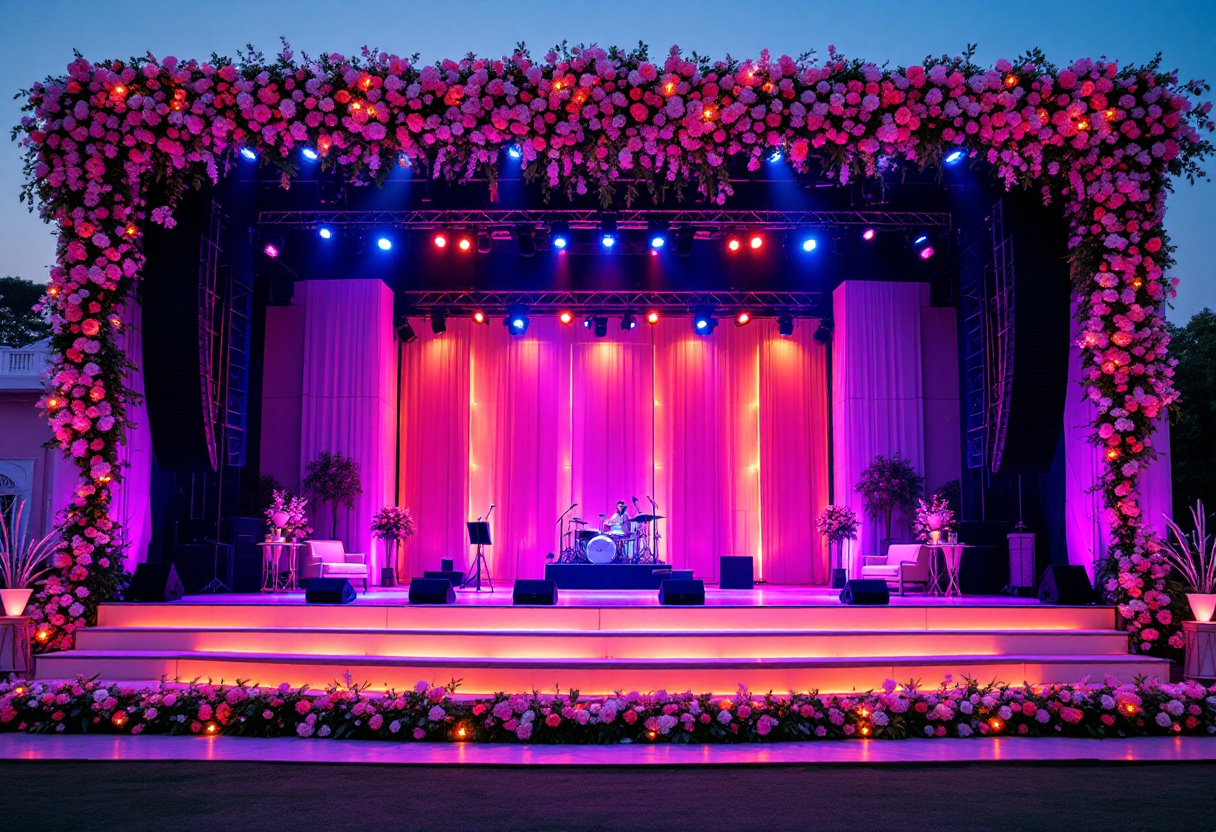 Immagine del Festival di Sanremo con artisti sul palco