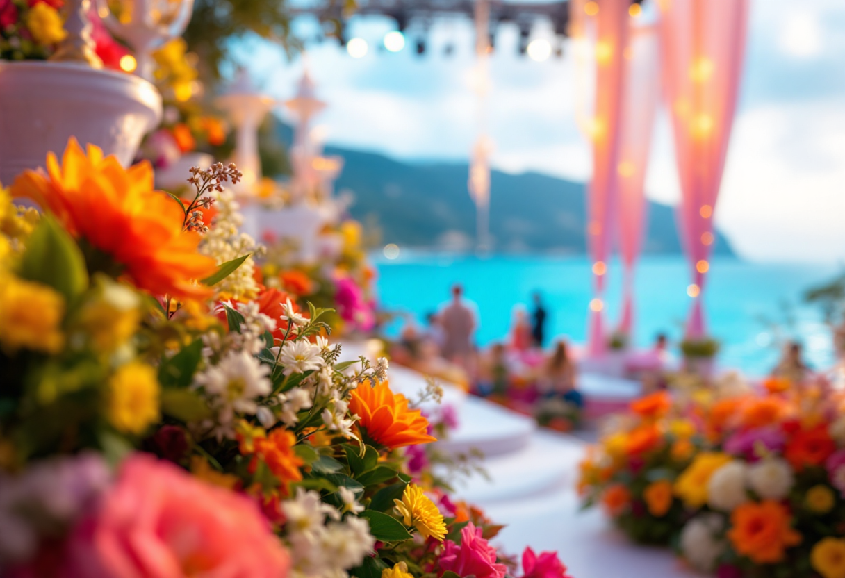 Immagine del Festival di Sanremo con artisti sul palco