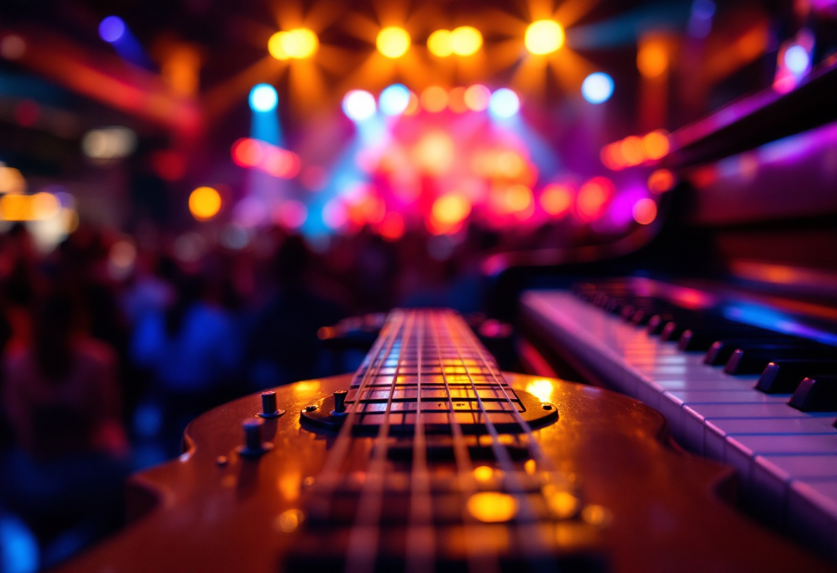 Giorgia e Mogol in discussione sul palco