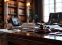 Giudice in un'aula di tribunale a Istanbul