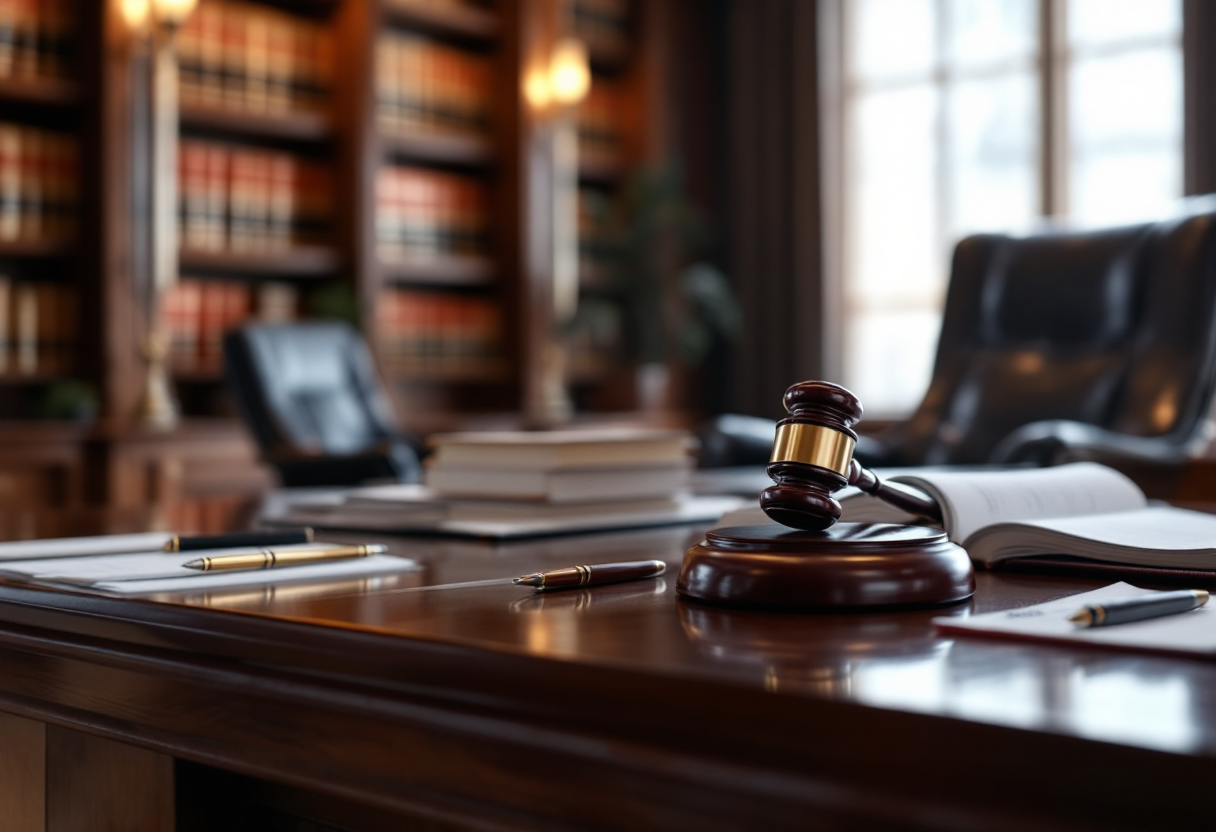 Giudice in un'aula di tribunale a Istanbul