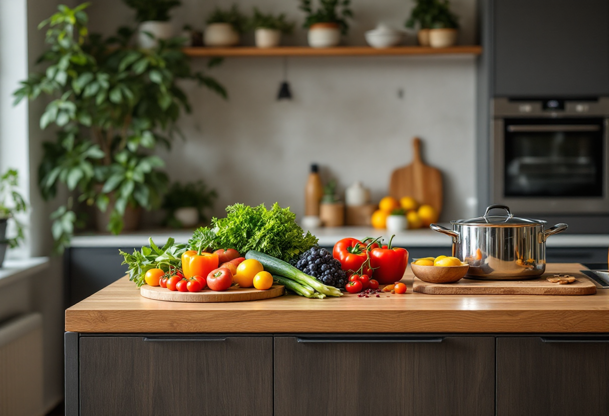 Concorrenti di Masterchef Italia durante una sfida culinaria