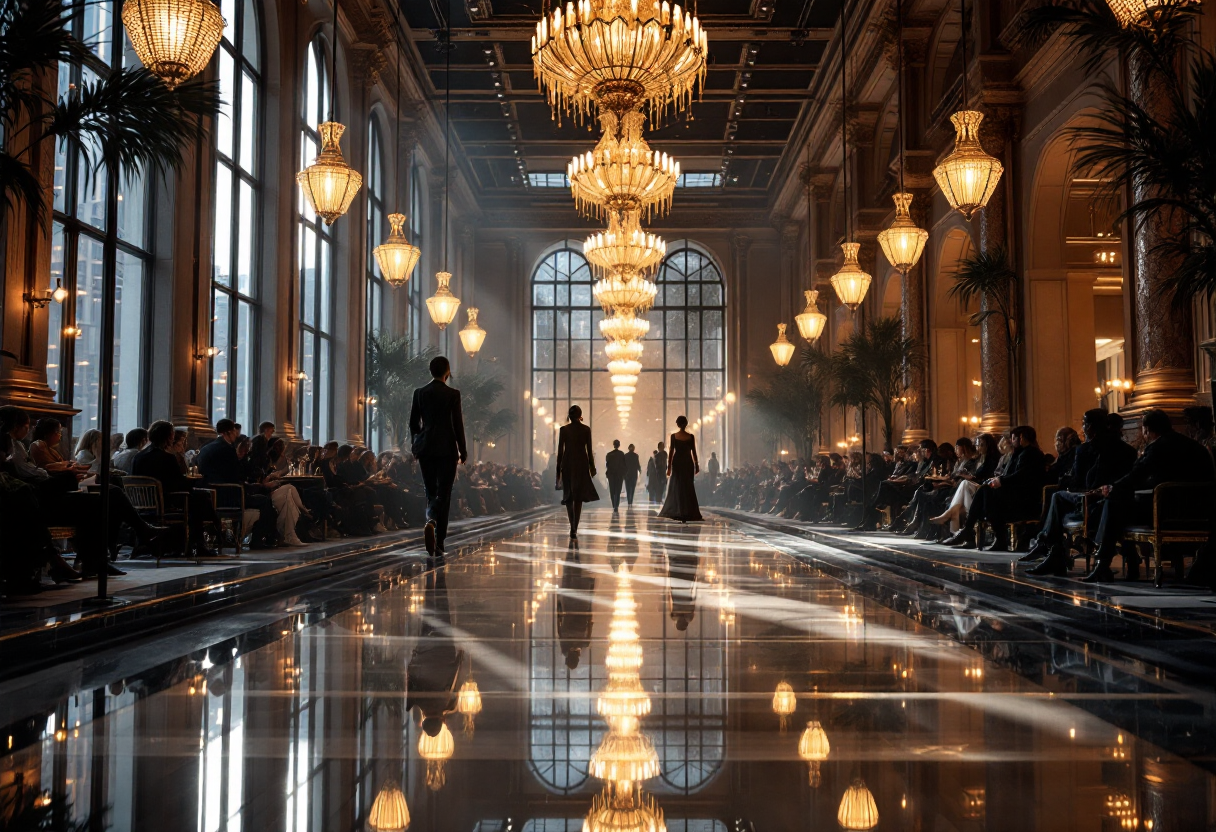 Immagine di moda audace e opulenta per il 2025