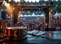 Olly sul palco dell'Ariston durante Sanremo 2025