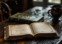 Immagine evocativa di poesie d'amore e versi immortali