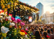 Immagine del Festival di Sanremo 2025 con artisti sul palco