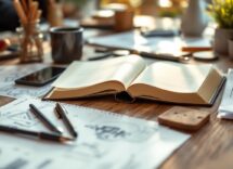 Coppia che collabora in un progetto creativo