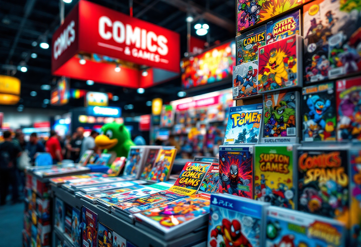 Immagine dell'evento Udine Comics&Games 2025 con visitatori e stand