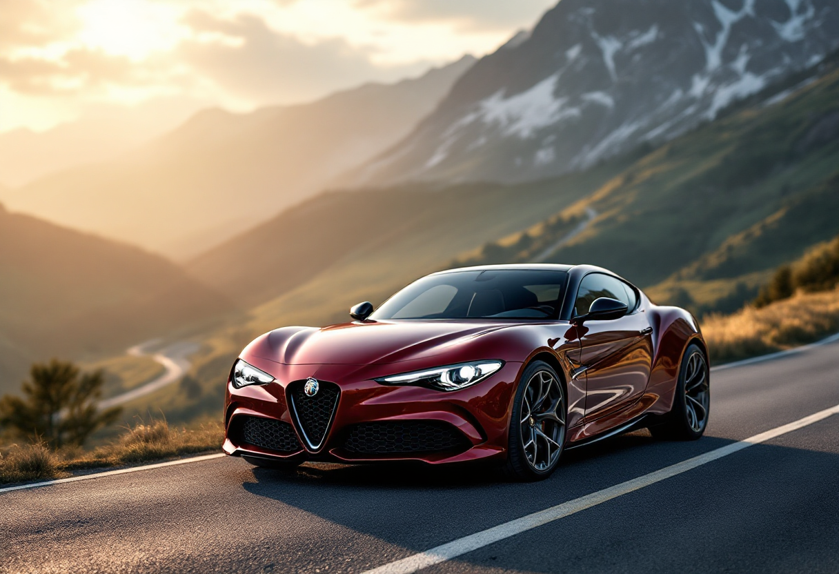 Alfa Romeo Junior Q4 in movimento su strada