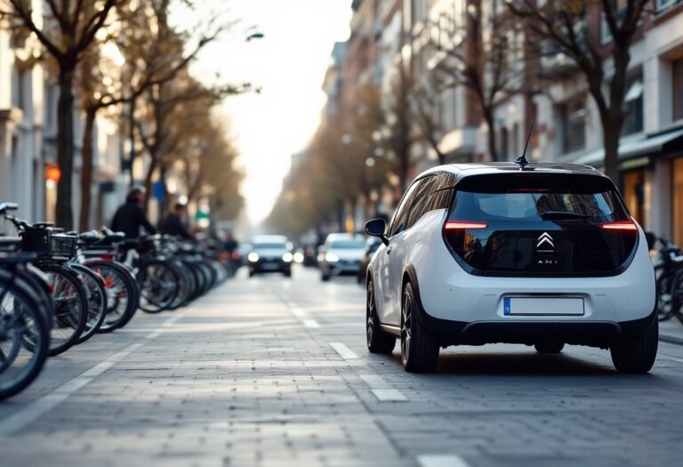 Citroën AMI in un contesto urbano sostenibile