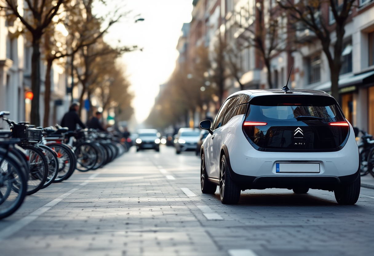 Citroën AMI in un contesto urbano sostenibile