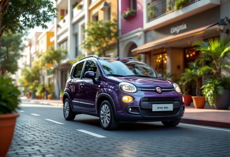 Fiat Grande Panda in un contesto urbano sostenibile