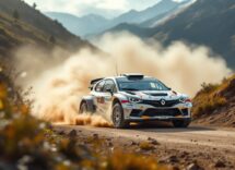 Lancia Ypsilon in azione con pneumatici Michelin nel rally