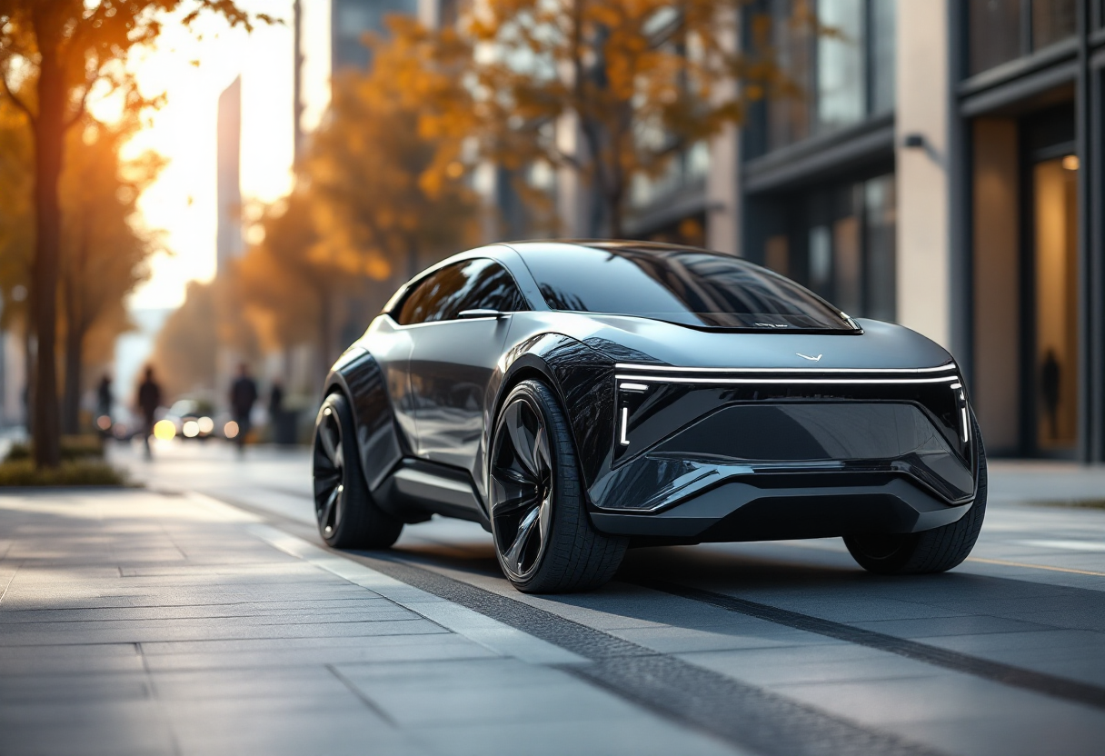 Leapmotor C10 Reev in un paesaggio urbano italiano