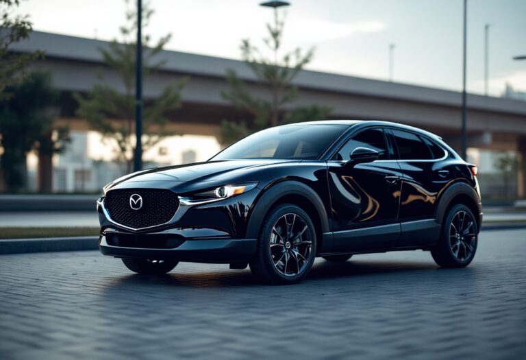 Mazda CX-30 2025 in un ambiente urbano moderno