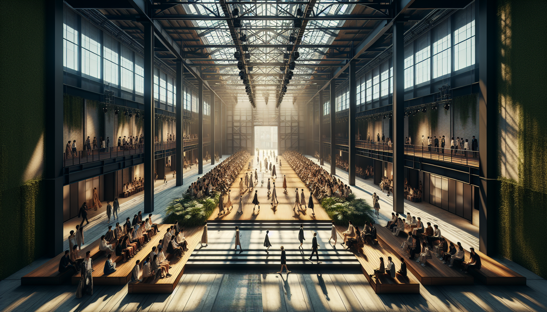 Modelli audaci in passerella alla Milano Fashion Week 2025