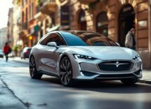 R5 electric in movimento tra le strade di Roma