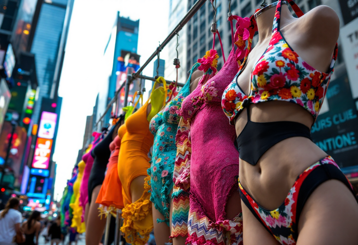 Installazione Skims per la nuova collezione di costumi