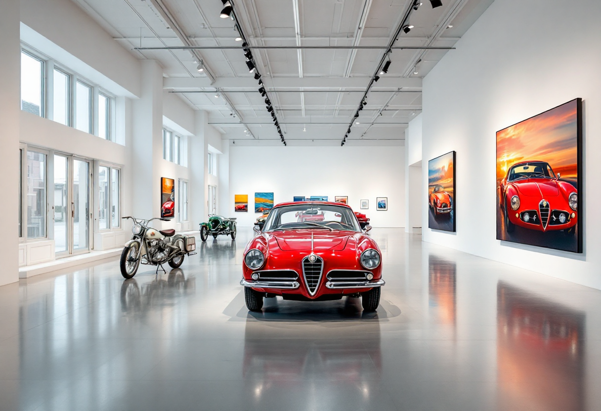 Un'auto Alfa Romeo che esprime emozioni attraverso il colore