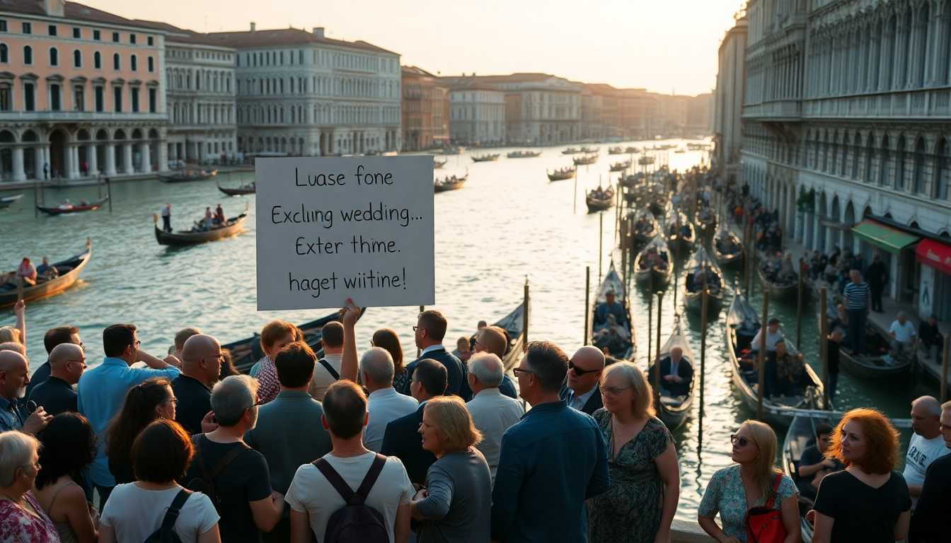 le nozze di bezos a venezia e le reazioni della citta lagunare 1750272941