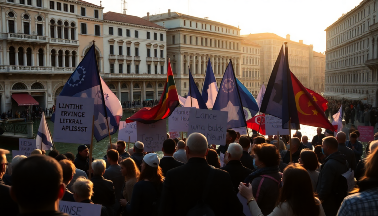 nozze di bezos a venezia lopposizione si mobilita 1750349927