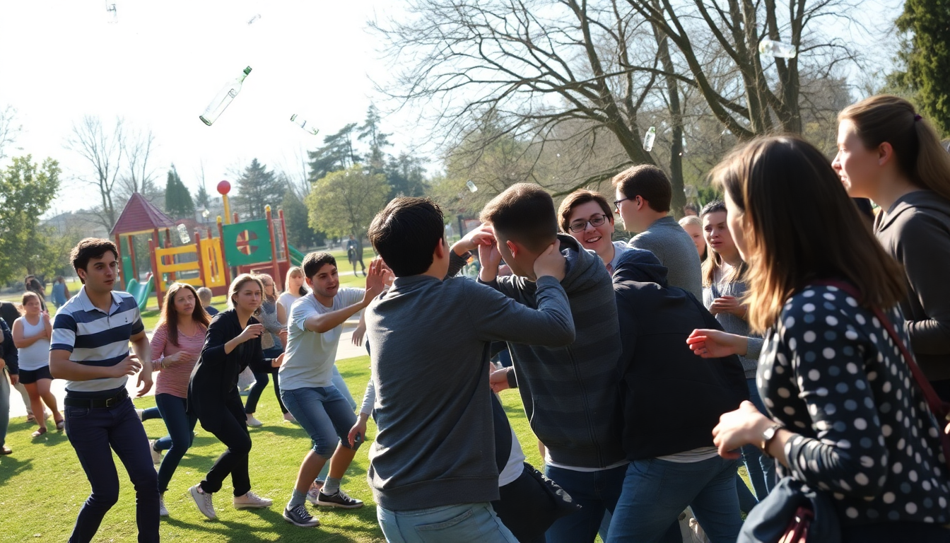 tensione ai giardini ducali rissa tra giovani sconvolge il pomeriggio 1749218095