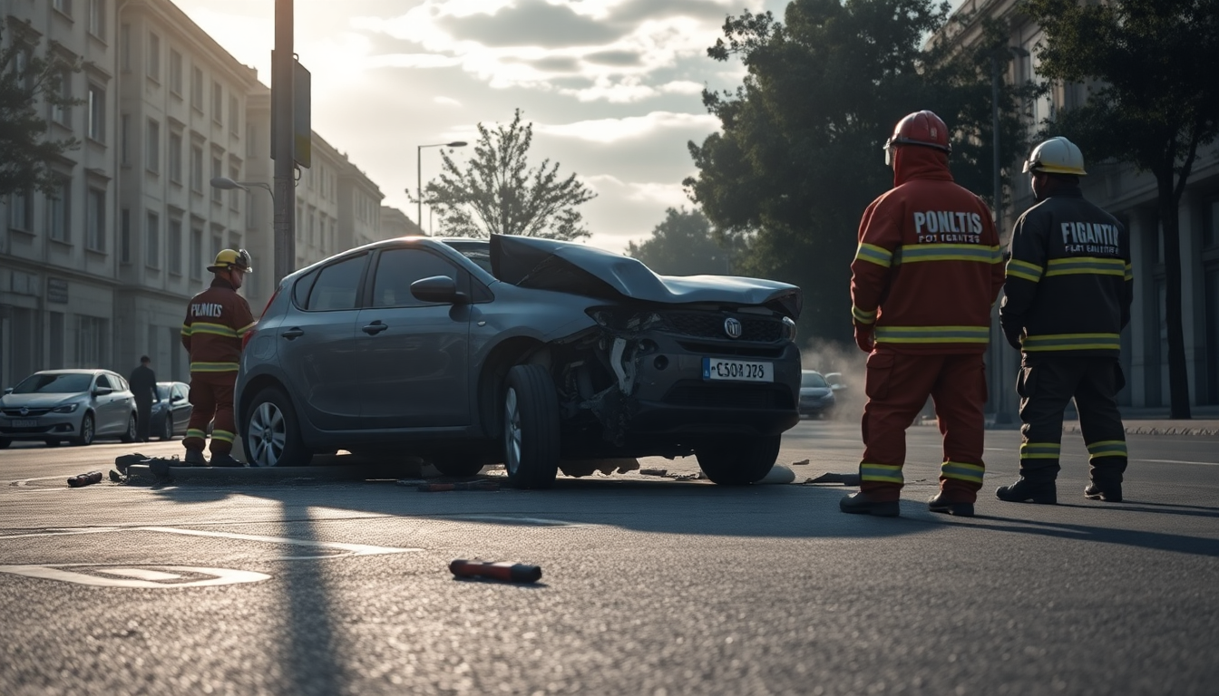 incidente stradale a brindisi auto distrutta e intervento dei vigili del fuoco 1752477073