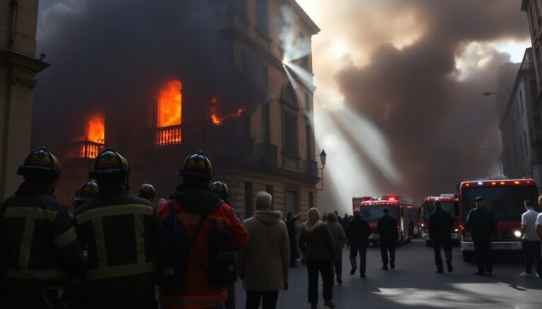 incendio a roma evacuazioni e feriti lievi nel caos 1763507565