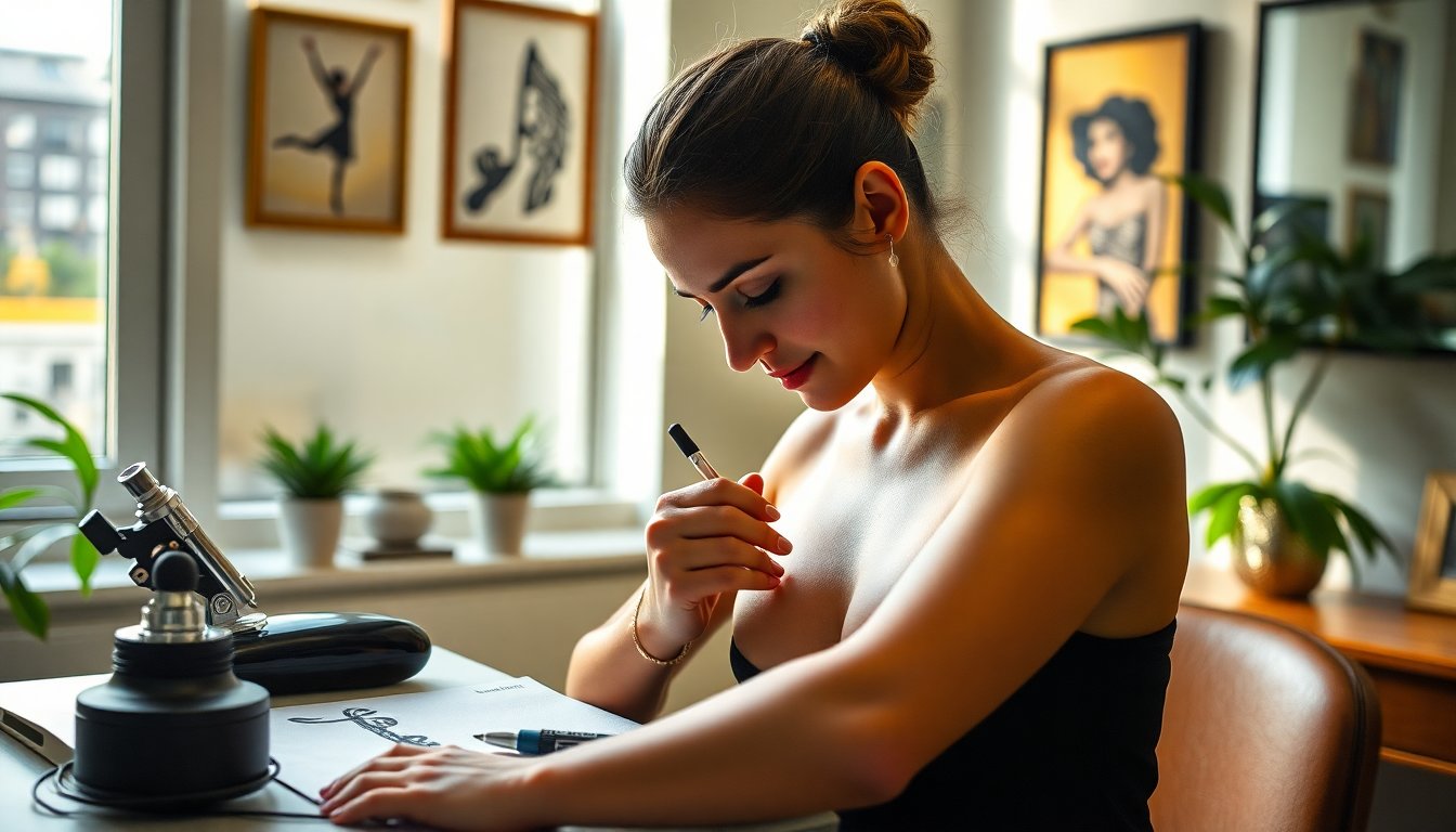 martina colombari si fa un tatuaggio in onore di ballando con le stelle 1766345018