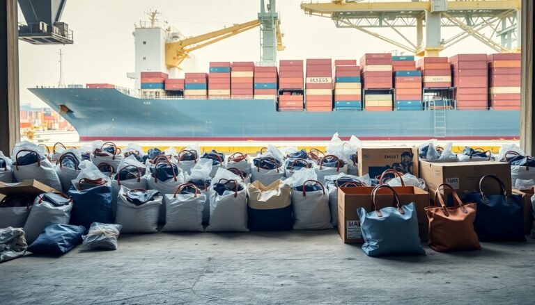 maxi sequestro di borse contraffatte al porto di pra scoperta shock 1766791962