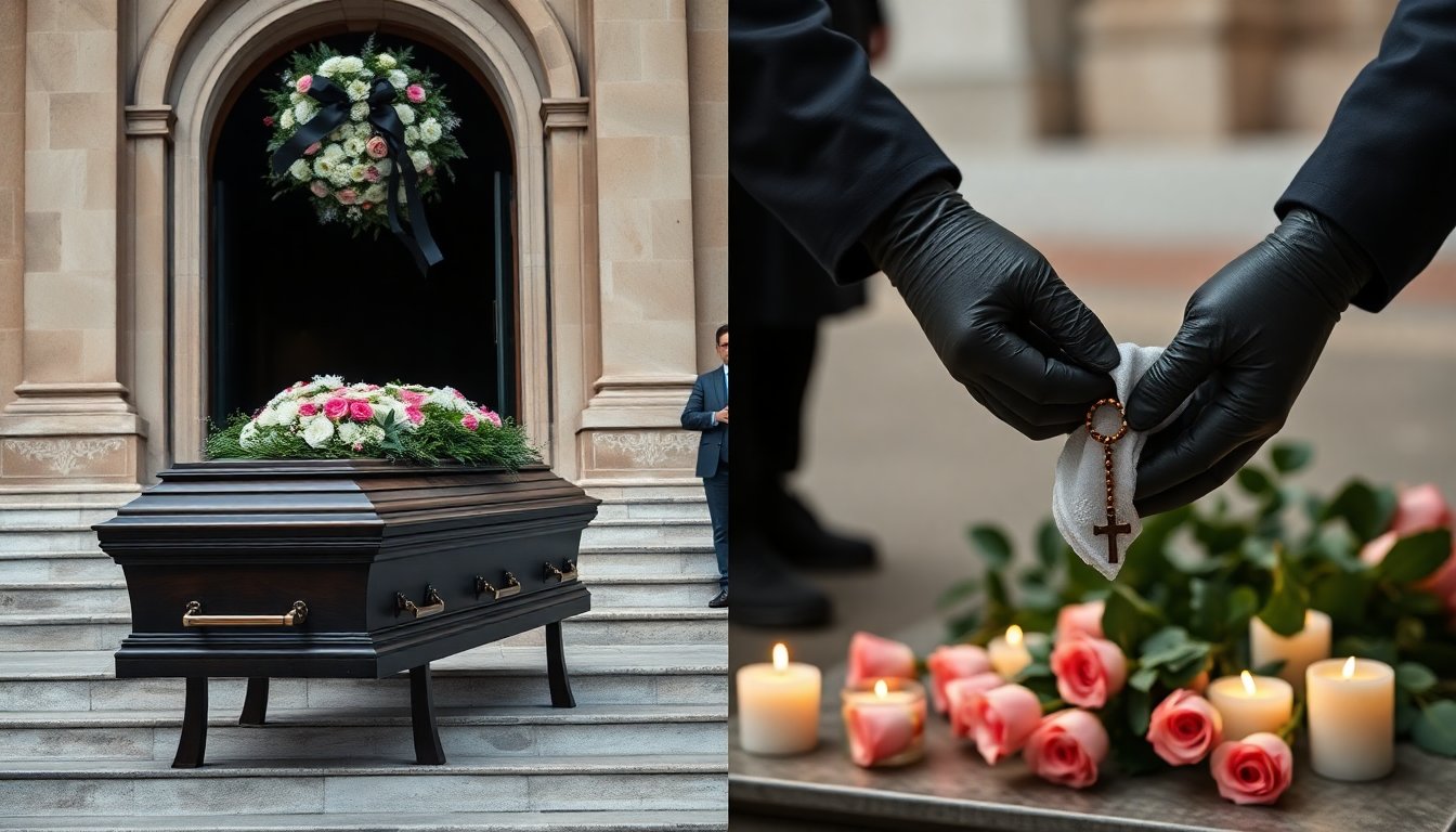 giada de blanck commossa ai funerali della madre episodio di contaminazione alimentare in puglia 1770932123