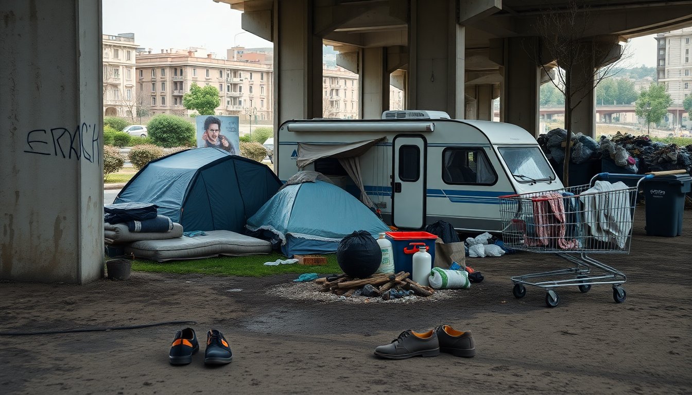 micro accampamenti a roma come il degrado avanza nelle aree urbane 1771899192
