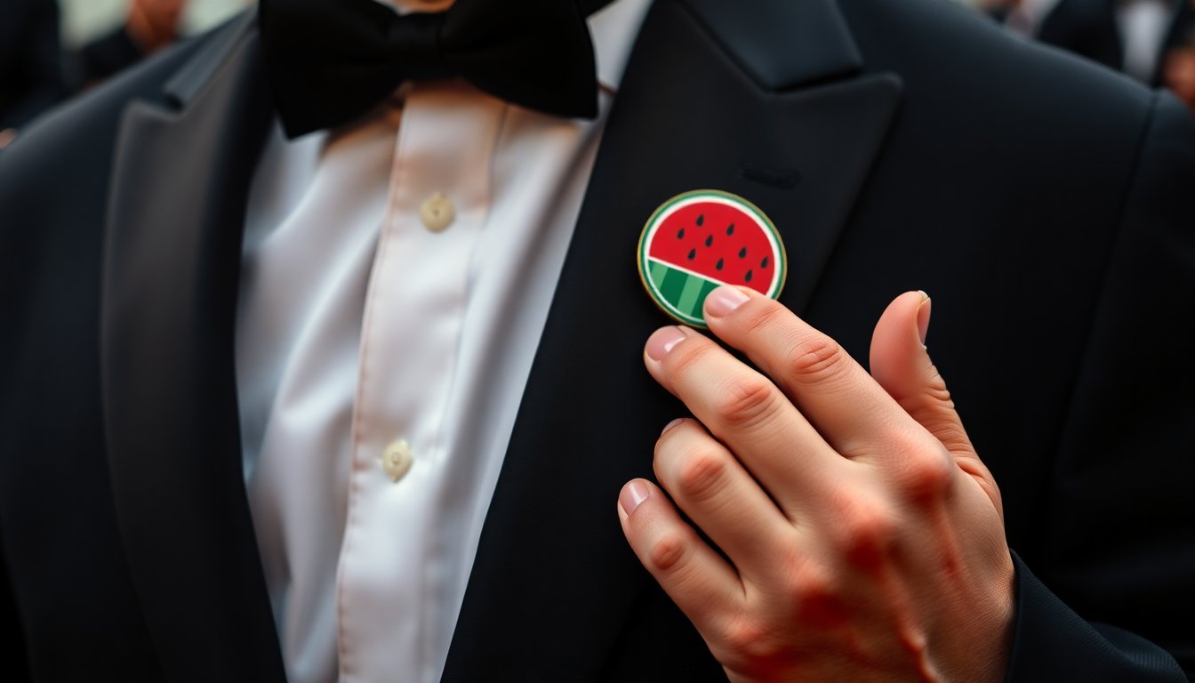 come le spille free palestine hanno segnato il red carpet dei premi goya a barcellona 1772332330