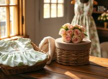 Pacchetto abiti Spring Tea Party e corona di rose